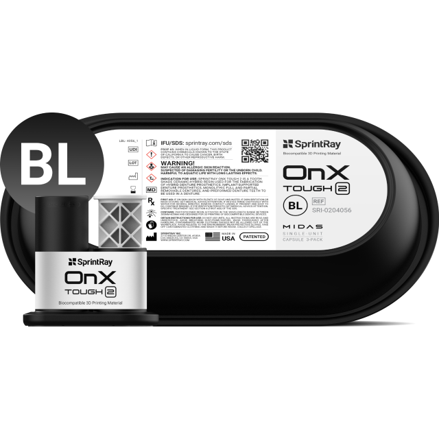 SprintRay Midas OnX T2 Bleach Capsule - 3 Pack